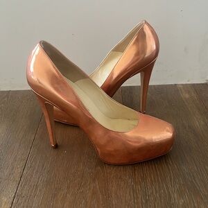 Brian Atwood preloved rose gold pumps, size 7/37